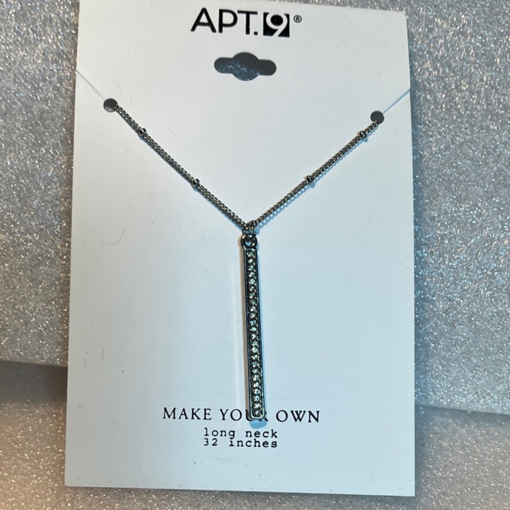 Apt. 9 Silver Bar Necklace